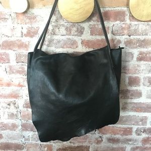 Tagliovivo Leather Messenger BAG Purse Dark Green